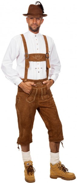 Lederhose Peer inKamelbraun