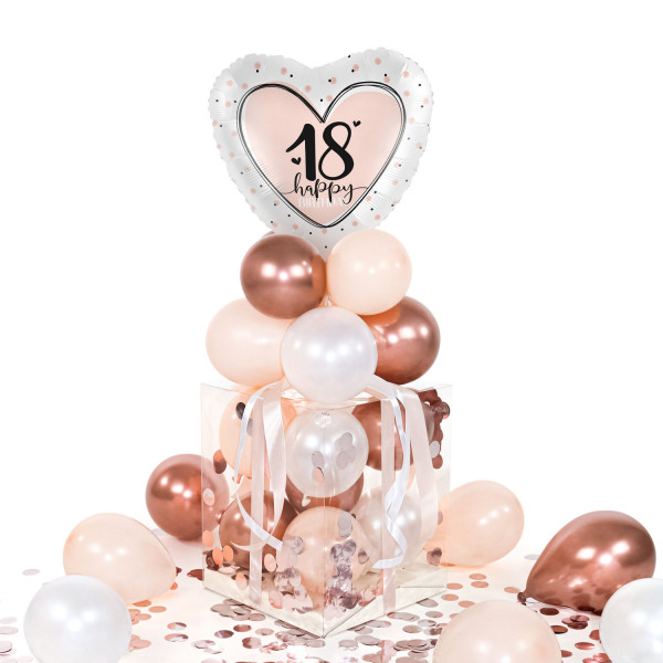 Balloha Geschenkbox DIY Happy 18 Heart XL