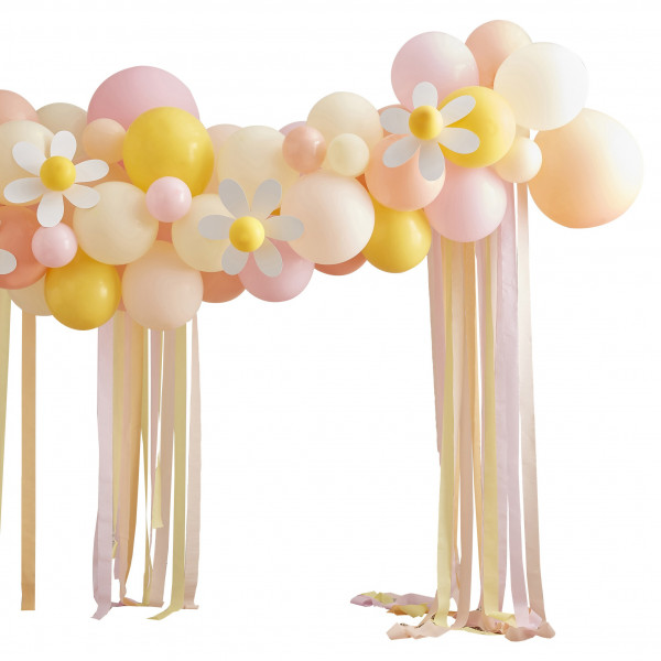 Ballongirlande Gänseblümchen mit 70 Ballons