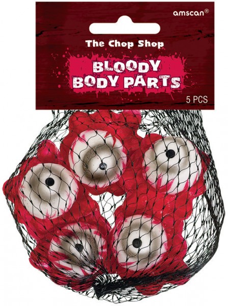 Blutige Halloween Augäpfel Deko