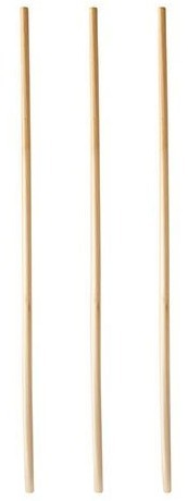 100 Bio Trinkhalme aus Stroh 20cm
