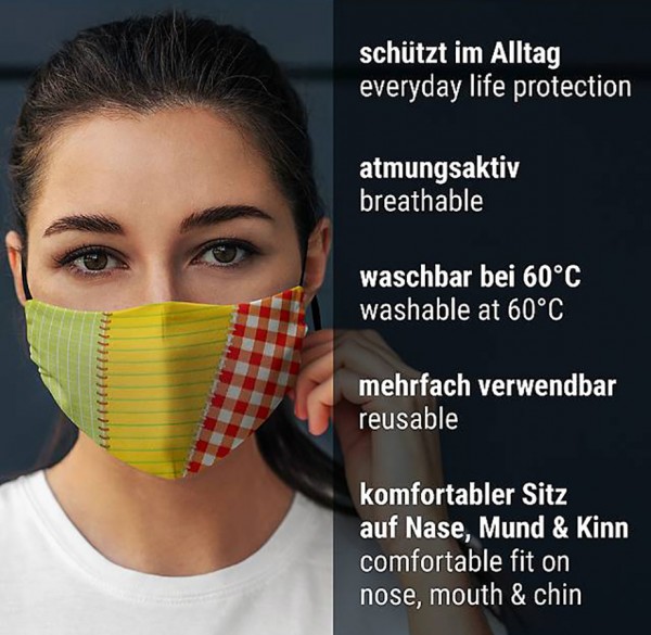 Mund Nasen Maske Flickenstrumpf 5