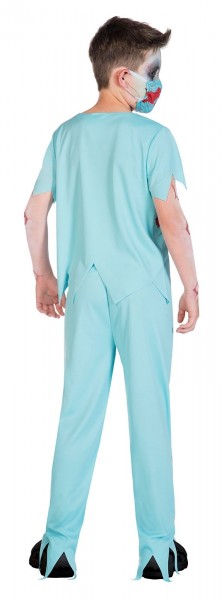 Blutiges Zombie Arzt Kostüm für Kinder 2