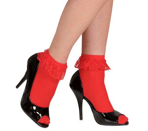 Rote Spitzensöckchen Flamenco