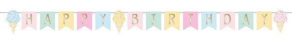 Eiszauber Birthday Girlande 2,5m