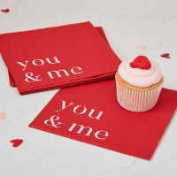 16 Always you and me Servietten 33cm