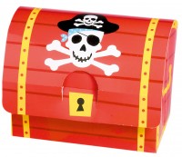 Piraten Party Bastelbogen Schatztruhe Mit Totenkopf Symbol 8 Stück