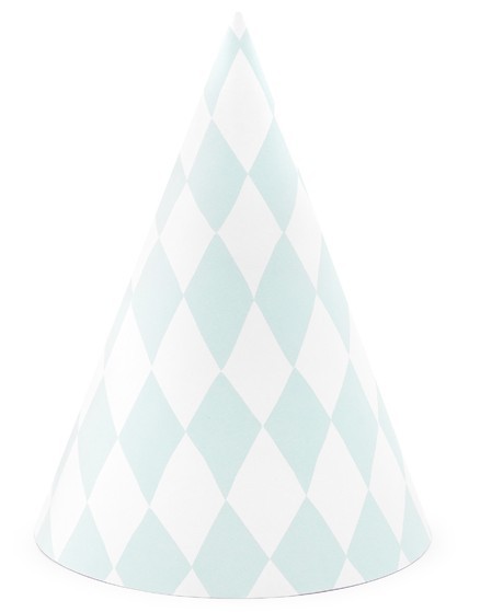 6 Candy Party Hüte 10cm 4