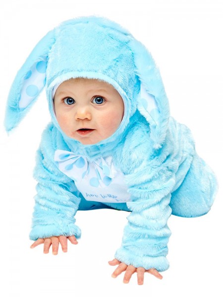 Blauer Plüschhase Babykostüm 2