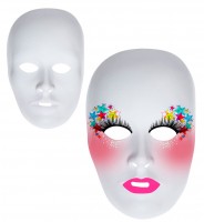 Bemalbare weiße Maske