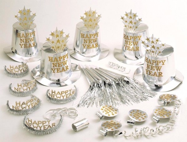 Silbernes New Year Party Set 21-teilig