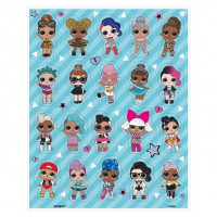 4 LOL High Fashion Stickerbögen