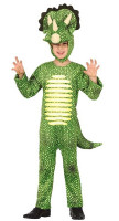 Grünes Triceratops Dino Kinderkostüm