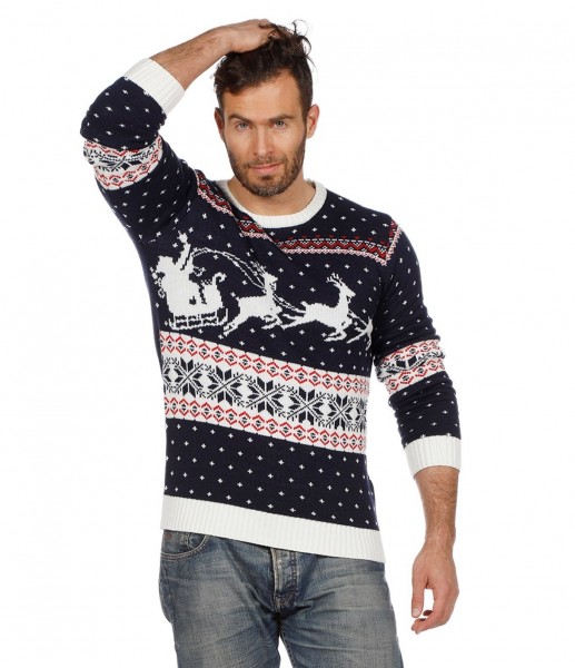 Gemusterter Charly Weihnachtspullover