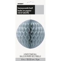 Silberne Hochzeit Deko Wabenball Gold 20cm