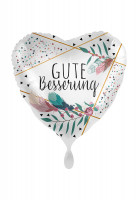 Gute Besserung Herz Folienballon 43cm