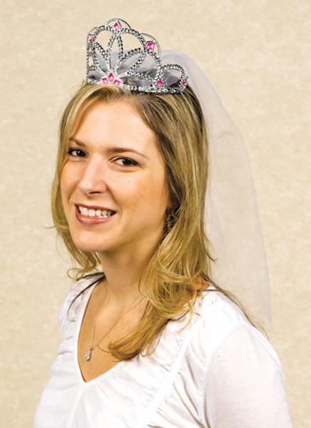 Funkelndes Diadem Mit Schleier Bachelorette Party