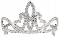 Silberne Glitzer Tiara