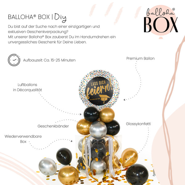 Balloha Geschenkbox DIY Lass Dich feiern Grad Cap XL 3