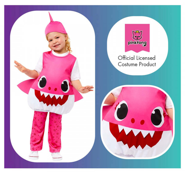 Mommy Shark Kinderkostüm pink 4