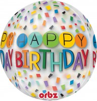 Orbz Ballon Konfetti Geburtstagsgrüße