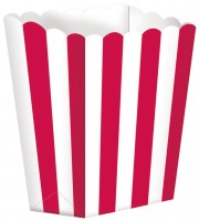 5 Candy Buffet Snack Boxen rot