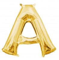 Mini Folienballon Buchstabe A gold 35cm