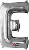 Folienballon Buchstabe E silber 81cm