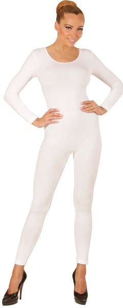 Langärmeliger Bodysuit für Damen weiß