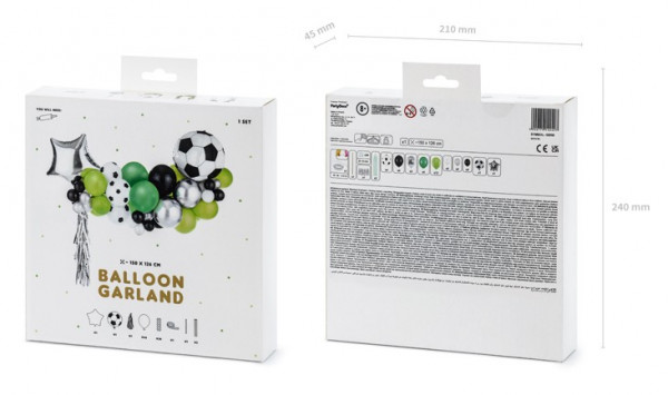 Fußball Star Ballongirlanden-Set 3