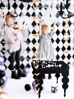 Vorschau: Be Scary Fledermaus Girlande gold 1,5m