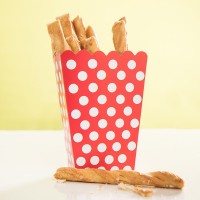 8 Rote Snack Boxen Lucy gepunktet