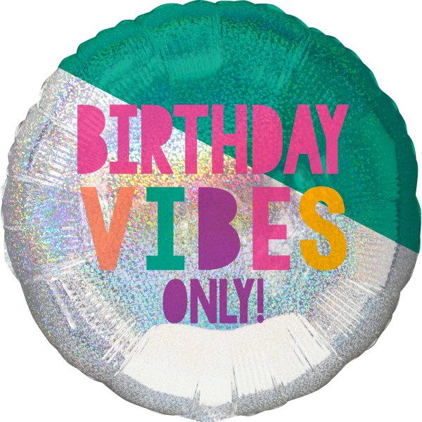Birthday Vibes Folienballon 71cm