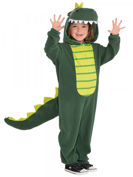 Grüner Dino Overall Kinderkostüm