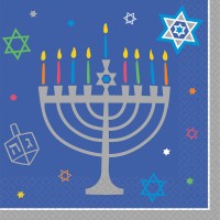 36 Happy Hanukkah Servietten 25cm