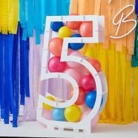 Vorschau: Befüllbarer Zahl 5 Ballonstand