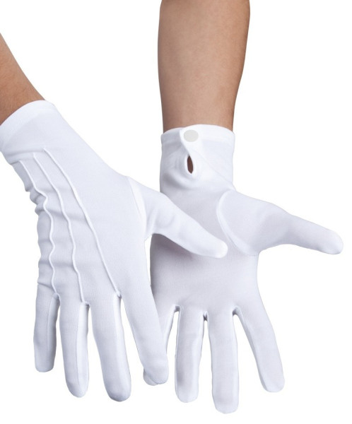 Weiße Handschuhe Carnival Fever
