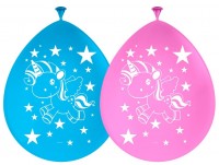8 Einhorn Poppy Latexballons 30cm