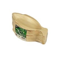 25 Palmblatt Teller Rossini Fischform 24 x 11cm