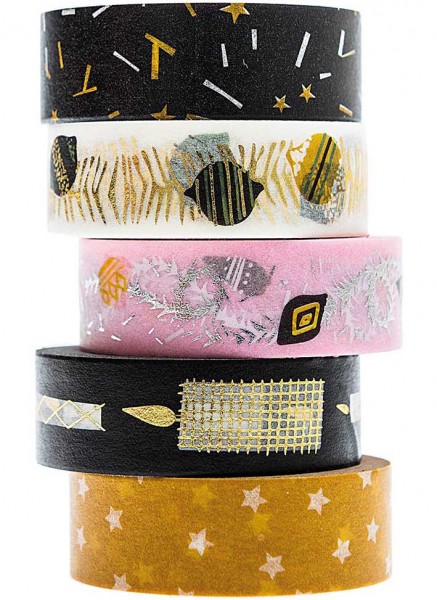 Geschenkband Set 5 Stck Nostalgie 10m