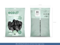 100 Eco metallic Ballons schwarz 26cm