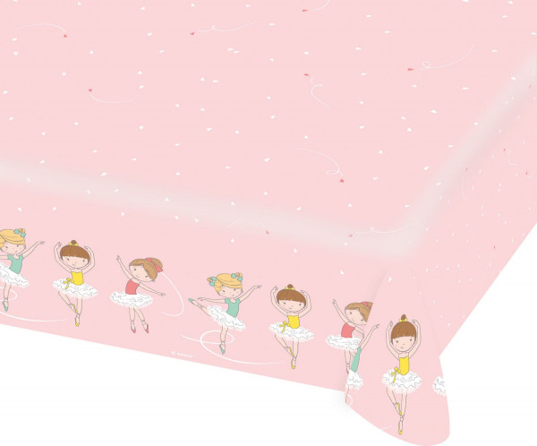 Kleine Ballerina Papier Tischdecke 1,75 x 1,15m