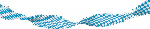 Karierte Oktoberfest Girlande 6m
