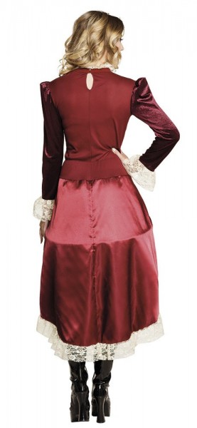 Edles Bordeaux Steampunk Kleid 2