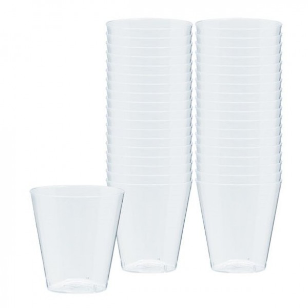 100 Transparente Kunststoff Schnapsgläser 59ml
