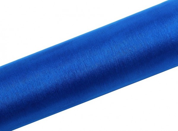 Organza Stoff Julie royalblau 9m x 16cm