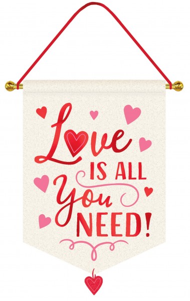 Leinen Wandschild Ewig Dein