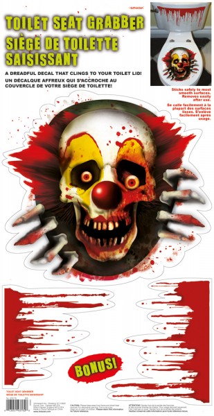 Horrorzirkus WC Sticker 61 x 30cm