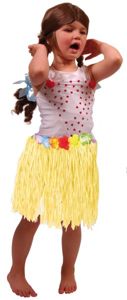 Gelber Hawaii Bastrock 30cm