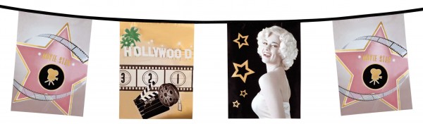 Hollywood Star Wimpelkette 600cm